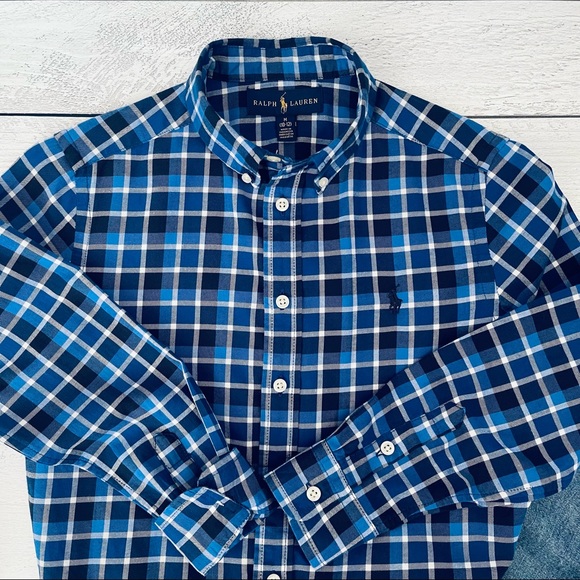 Ralph Lauren Boys Plaid Button Down Shirt Size M (10-12) - Picture 6 of 7